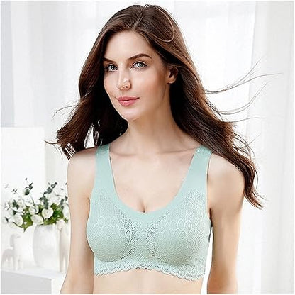 pack of-3 New Arrivals Thai Latex Bra Women One Piece Wire Free Seamless Underwear Comfortable Sports Bras