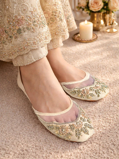 Velvet Bloom Formal Khussa
