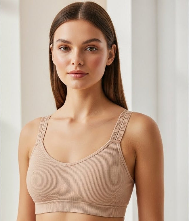 Love Secret Written Double Stripped Bralette