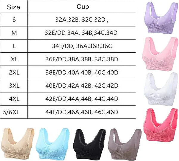 Last day 30% off - comfy corset bra front cross side buckle lace bras